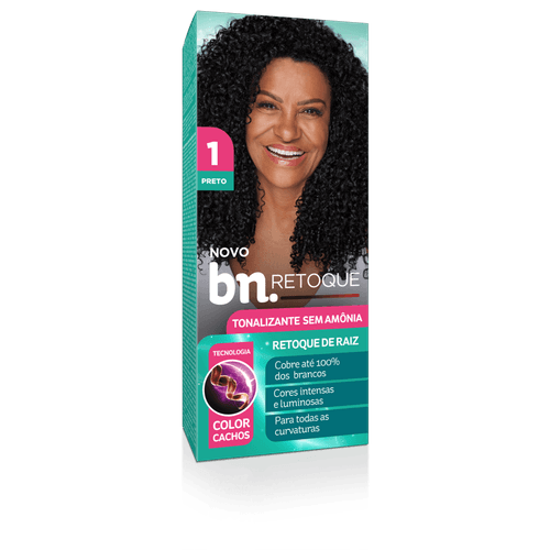 Tonalizante Preto 1.0 Sem Amônia 90g | bn.Cachos Tonalizante Preto 1.0 Sem Amônia 90g | bn.Cachos